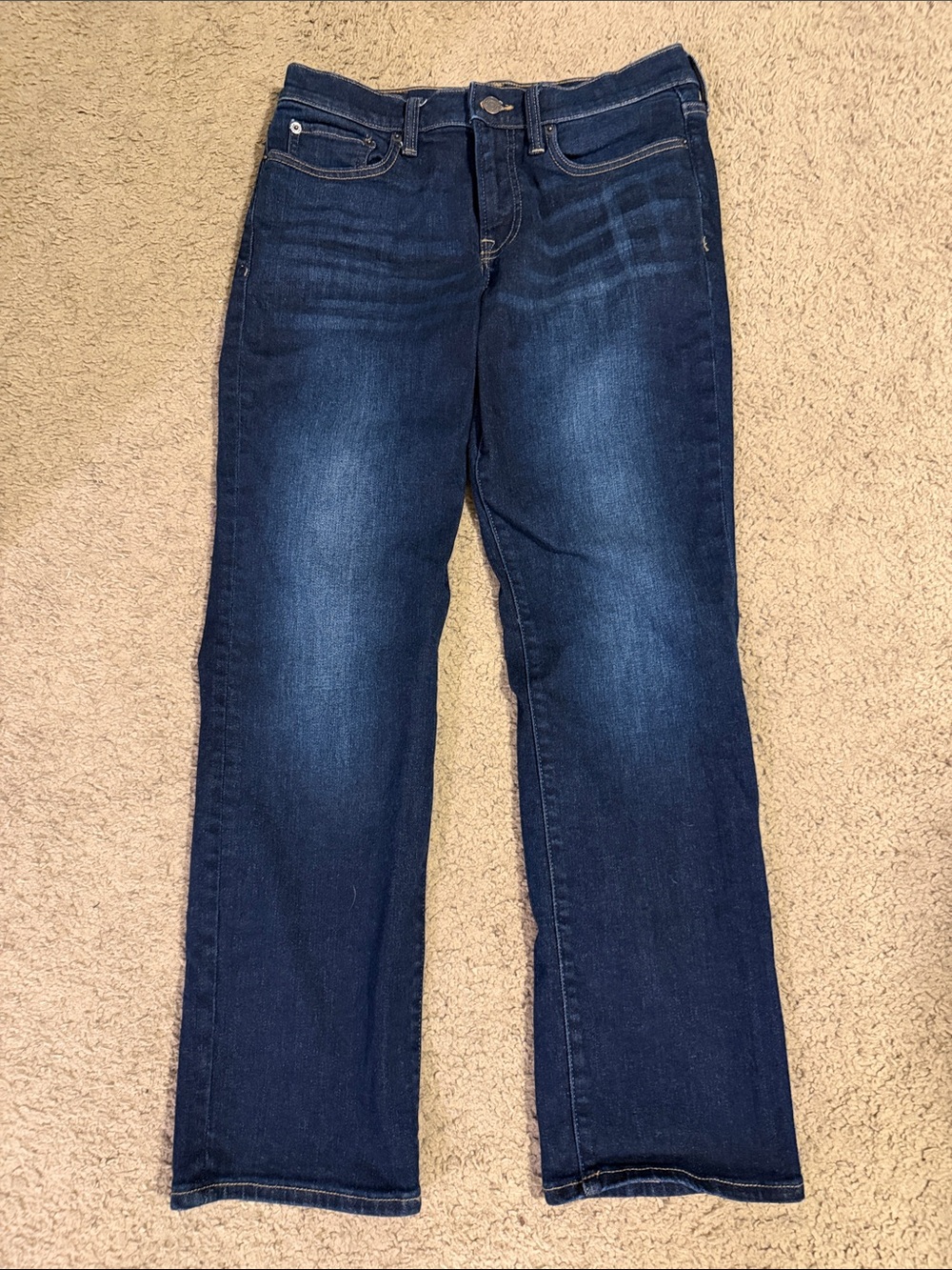Women's Dark Blue Lucky Straight-Leg Jeans
